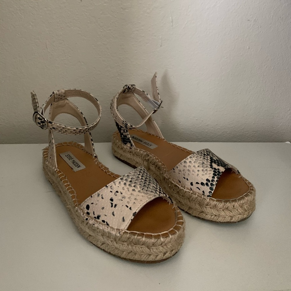 Steve Madden Snake Skin Espadrilles